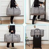 Vomgomfom Travel Duffle Bag for Men, 65L 85L 115L Foldable Travel Duffel Bag with Shoes Compartment Overnight Bag for Men Women
