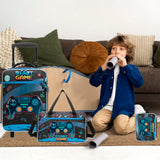 Homskiii Kids Luggage Sets with Wheels Boys Travel Softside Suitcases 16" Carry on Suitcase with Duffle Bag Boys Luggage Sets Airline Approved