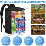 Tenot Cooler Backpack 33 Cans Backpack Coolers Insulated Leak Proof Soft Beach Cooler Bag for Men Women Ice Chest Backpack Camping Hiking Picnic Travel Cooler Lunch Backpack Black