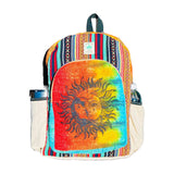 Gurkha Handmade Unique design Himalayan Hemp Backpack 17 IN Large Backpack Hippie, Festival, Hiking & Tablet Bag - Handmade in Mt. Everest Country Nepal