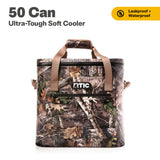 RTIC Soft Cooler 50 Can, Insulated Bag Portable Ice Chest Box for Lunch, Beach, Drink, Beverage, Travel, Camping, Picnic, Car, Trips, Floating Cooler Leak-Proof with Zipper, Camo