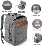 Bagsure Travel Backpack Carry On Backpack 42L Flight Approved, Expandable Laptop Backpack with Packing Cubes & Shoe Pocket, Water Resistant Luggage Backpack for Men Women, Large Backpack 20 * 14 * 7"