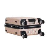 Kenneth Cole REACTION Diamond Tower Collection Lightweight Hardside Expandable 8-Wheel Spinner Travel Luggage, Rose Champagne, 3-Piece Set (20", 24", & 28")