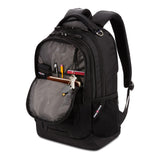 SwissGear 5505 Cecil 16” Laptop Backpack Black – Daily Laptop Bag with Gear Attachment Options – Multiple Organizer Pockets & Padded Shoulder Straps