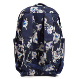 Vera Bradley Women's, Performance Twill Travel Backpack Travel Bag, Blooms and Branches Navy, One Size