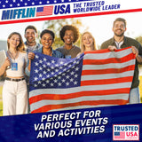Mifflin-USA Passport & Card Holders (Clear, 4x6 inch, 10 Pack), Extra Large (XXL) ID Name Badge Holder, Waterproof Vertical Plastic Card Holders
