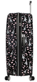 Betsey Johnson 30 Inch Checked Luggage Collection - Expandable Scratch Resistant (ABS + PC) Hardside Suitcase - Designer Lightweight Bag with 8-Rolling Spinner Wheels (Paris Love)