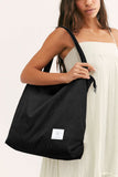 KALIDI Women Corduroy Tote Bag Large Shoulder Bag with Zipper Pockets Big Capacity Casual Handbags Shopping Bag for Girls, Black
