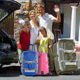 Olympia U.S.A. 33 inch Jumbo Size 8 Pockets Wheeled Rolling Duffel Bag Water Resistant Luggage Lightweight Travel Suitcase with Retractable Handle