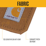 Carhartt 700D Nylon Duck ID Holder and Lanyard, W/Mesh ID Window for Quick Access, Carhartt Brown