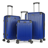 World Traveler Dejuno Cornwall 3-Piece Lightweight Hardside Spinner Luggage Set - Navy