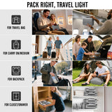 Veken 8 Set Packing Cubes for Travel Essentials, Suitcase Organizer Bags in 4 Sizes, Carry-On Luggage Accessories with Large Laundry & Hanging Toiletry Bag, Must-Have for Airplane, Road Trip & Camping