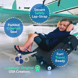 Lugabug Travel Seat for Kids, The Original and Patented Ride-On Suitcase for Toddlers, Child Carrier for Carry-On Luggage, Family Airport Travel Made Easy (Suitcase not Included)