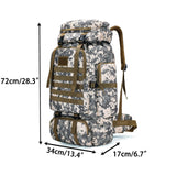 YFREAL 80L Hiking Camping Backpack,Hunting Backpack for Outdoor,Backpack Waterproof,Tactical Backpack for Men Women