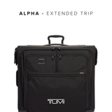 TUMI - Alpha Extended Trip 4 Wheeled Garment Bag - 4-Wheeled Clothing Bag for Hanging Suits, Dresses & Coats - With TSA Lock - Black