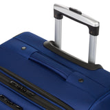 SwissGear Sion Softside Expandable Luggage – Medium Checked Suitcase with 360 Degree Wheels & Retractable Handle – 25 Inch, Perfect for 1-7 Night Trips – Blue