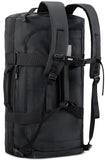 MIER 60L Water Resistant Backpack Duffle Heavy Duty Convertible Duffle Bag with Backpack Straps for Gym, Sports, Travel, Black