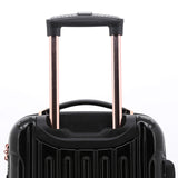 kensie 3 Piece "Alma" Light Metallic Style TSA-Lock Spinner Luggage Set, Midnight Black Option