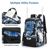KAVIGOR Baseball Bag for Youth and Adult, Softball Backpack 40L Large Capacity, Bat Backpack with Shoes Compartment and Hidden Helmet Holder