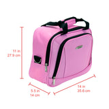 Rockland Fashion Softside Upright Luggage Set, Expandable, Pink, 2-Piece (14/19)