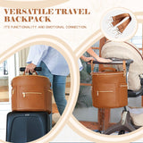 miss fong Diaper Bag Backpack Baby Diaper Bag, Large Leather Diaper Bag Backpack with Changing Pad,Pañaleras Para Bebe for Moms, Stroller Straps, and 2 Insulated Pockets(Convertible, Brown)