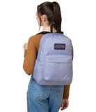 JanSport SuperBreak Plus Backpack with Padded 15-inch Laptop Sleeve and Integrated Bottle Pocket - Spacious and Durable Daypack for Work and Travel - Lavender Ash