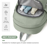 coofay Gym Backpack For Women Waterproof Sports Backpack With Shoe Compartment Lightweight Travel Backpacks Small Gym Bag Dance Volleyball Backpacks