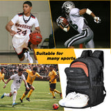 Goloni Basketball Backpack,Large Basketball Bag with Ball Compartment & Shoe Compartment,Sports Bag Fit Volleyball, soccer