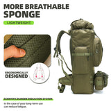 King'sGuard 100L Camping Hiking Backpack Molle Rucksack Military Camping Backpacking Daypack