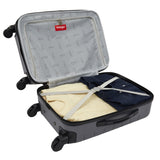 Wrangler Smart Spinner Hardside Luggage, 22-Inch Carry-On, Quiet Shade