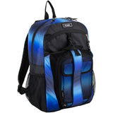 FUEL Backpack with Lunch Box Combo – 18.5 Inches Two Compartment Water Resistant Durable Adjustable Straps with Side Water Bottle Pockets 2 in 1 Set – Blue Ombre