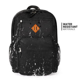 ZORFIN 26L Black Backpack for College, and Travel: Water Resistant Bookbag