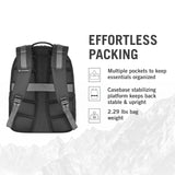 Victorinox Flyer 16" Laptop Backpack - Slim Backpack for Business & Travel - Laptop Compartment - Airflow Back Padding - Lightweight & Durable - Black/Grey