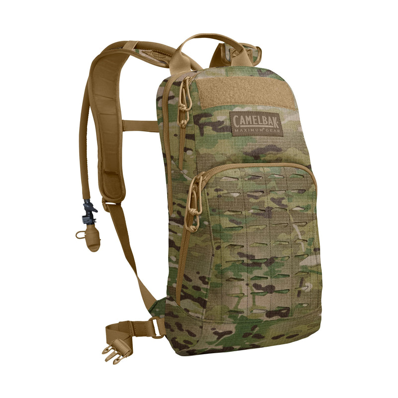 CamelBak M.U.L.E. Tactical Hydration Backpack with 100oz/3L Mil Spec Crux Reservoir Bladder - MOLLE, Multicam