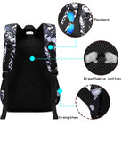 Asge Backpack for School Boys Backpacks for Kids Camo Bookbag for Middle School Bags Waterproof Travel Back Pack