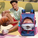 VIGEGARI Basketball Bag Backpack with Ball Compartment & Shoe Pocket – Gym Bag for Soccer, Football, Volleyball – Large Capacity Athletic Backpack for Youth & Adults, Basketball Gifts
