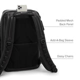 TUMI - Alpha Bravo Search Backpack - Laptop Backpack for Men & Women - Backpack for Work & Travel - 17.0" X 14.0" X 8.3" - Black Leather