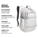 Impulse Backpack, sport bag for men and women, durable and lightweight