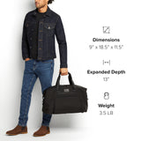 Tumi Alpha 3 Double Expansion Travel Satchel, Official Product, 1.1 gal (31 L) 0 cm 6.2 lbs (2.9 kg), Black, One Size