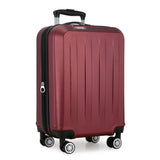 Elite Luggage Expandable Hardside Spinner Luggage, Burgundy, 21" Carry-on