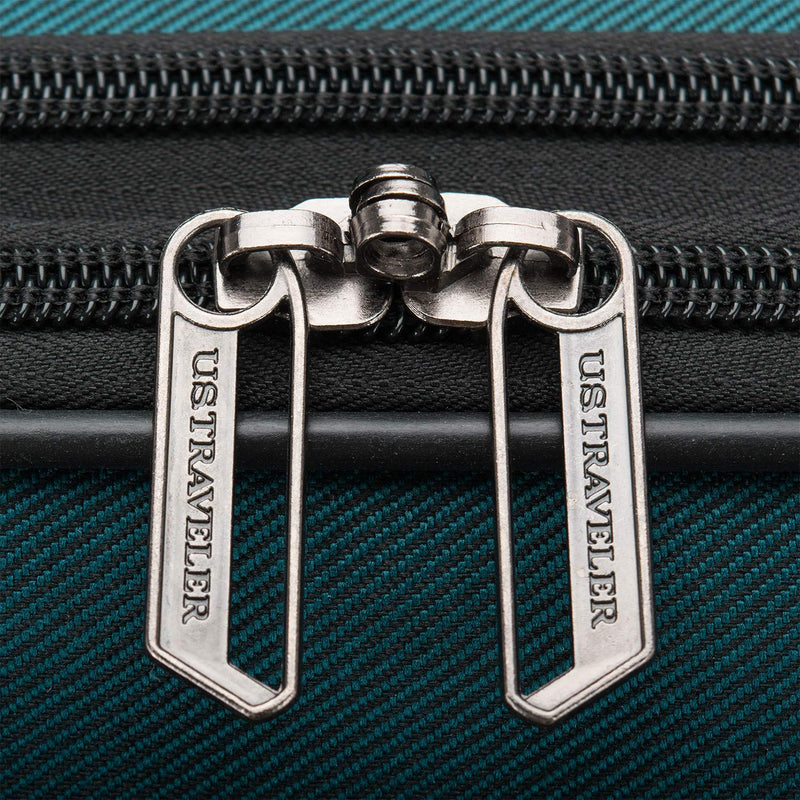 U.S. Traveler Aviron Bay Expandable Softside Luggage with Spinner Wheels, Teal, 30-Inch, US08125E31