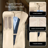 Briggs & Riley Classic Garment Bag for Hanging Clothes - Suit & Dress Travel Bag for Men & Women, Wrinkle Reducing Luggage for Shirts, Tuxedos, & Coats, Smooth Zipper - Baseline Collection, Black