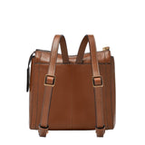 Fossil Women's Parker LiteHide™ Leather Mini Backpack Purse Handbag, Medium Brown (Model: ZB1921200)