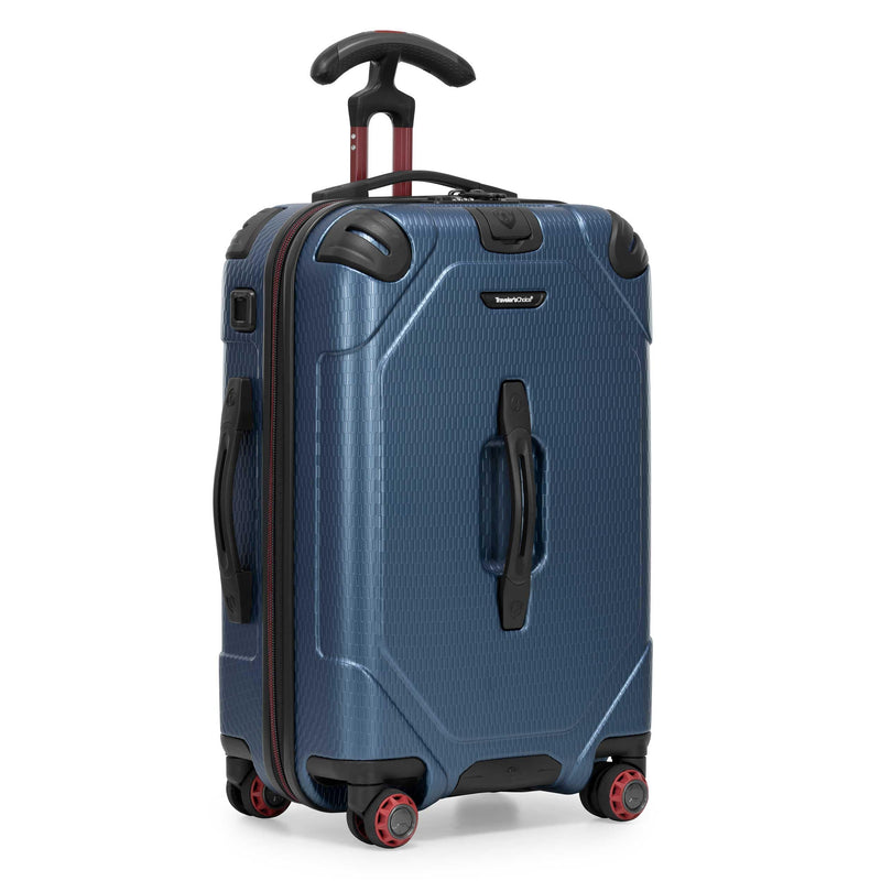 Traveler's Choice Maxporter II Polycarbonate Hardside Trunk with Spinner Wheels, Navy, 22-Inch Carry-on Luggage