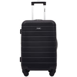 Wrangler Smart Spinner Hardside Luggage, 3 Piece Set, Black