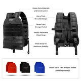 Hanzo Weighted Backpack for Rucking, Fitness Training, Hiking, Walking, Workouts. Adjustable Rucksack Weight Plate Backpack