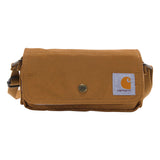 Carhartt Crossbody Horizontal Bag, Carries as a Crossbody, Clutch or Waist Pack with Removable Strap, Carhartt Brown