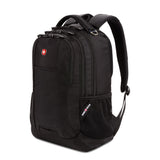 SwissGear 5505 Cecil 16” Laptop Backpack Black – Daily Laptop Bag with Gear Attachment Options – Multiple Organizer Pockets & Padded Shoulder Straps