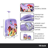 Disney Princess Characters & Castle 2-Pack Luggage Set