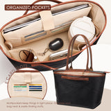KALIDI Organizer Bag Insert For Longchamp Le Pliage L Xtra, With Laptop Sleeve Ultra-light Waterproof Upgraded Inside Divider Tote Bag Handbag Purse, Large Pro Black